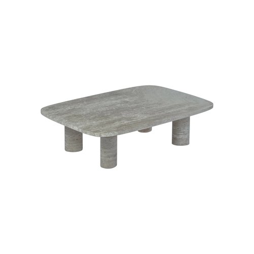 שולחן סלון מלבני Travertine Silver VOLOS