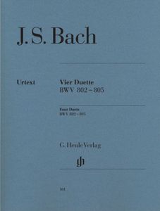 ספר תווים Bach Four Duets BWV 802-805