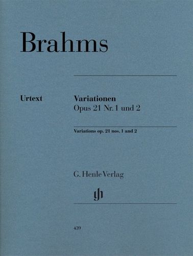 ספר תווים Brahms Variations op. 21 no. 1 and no. 2