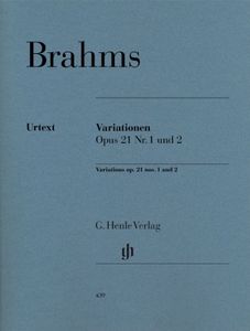 ספר תווים Brahms Variations op. 21 no. 1 and no. 2