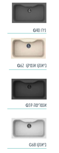 כיור מטבח פוקס 85/50 מק