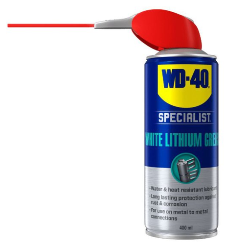 תרסיס גריז ליתיום לבן עתיר ביצועים 400 מ''ל - WD-40 Specialist White Lithium Grease