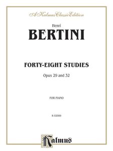 ספר תווים Bertini: Forty-eight Studies, Op. 29 & 32