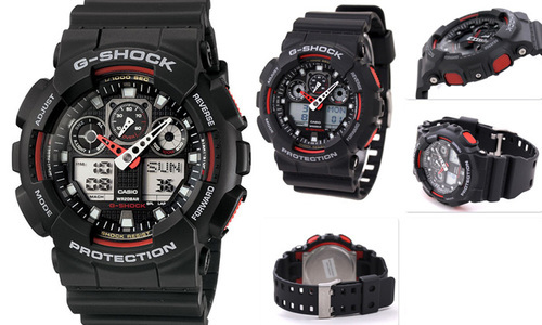 שעון יד ג'י-שוק GA-100-1A4 G-SHOCK