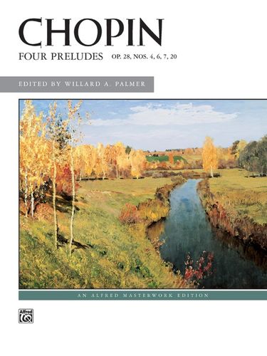 ספר תווים Chopin: Four Preludes, Opus 28, Nos. 4, 6, 7, 20