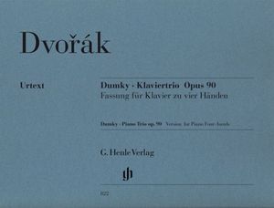 ספר תווים Dvorák: Dumky · Piano Trio op. 90, Version for Piano Four-hands