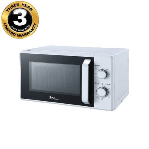 מיקרוגל 20 ליטר מכני סול SOL SL-7830 לבן