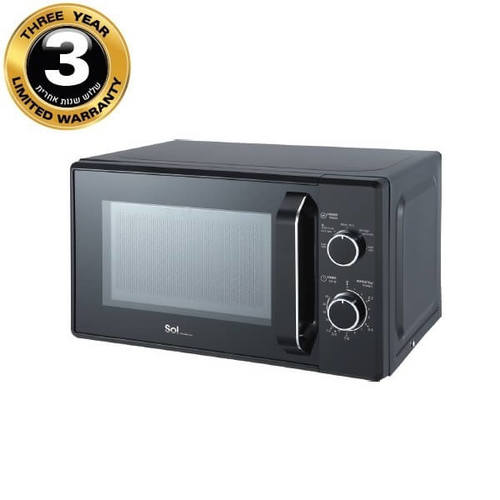 מיקרוגל 20 ליטר מכני סול SOL SL-7830  שחור