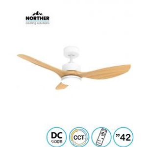 מאוורר תקרה קלאסיקו CCT 42" Classico לבן עם עץ NORTHER