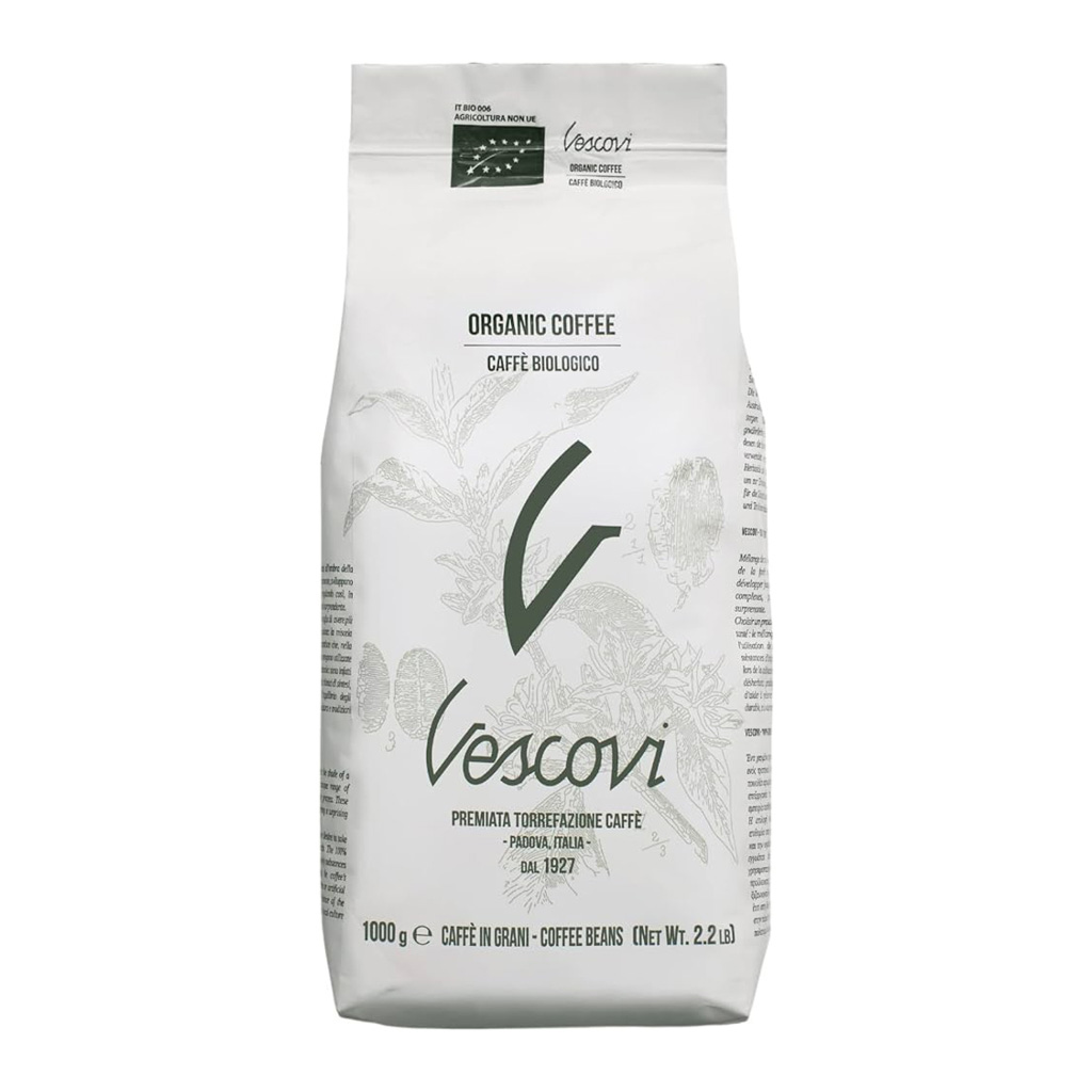 1 ק"ג פולי קפה וסקובי אורגני Vescovi Organic
