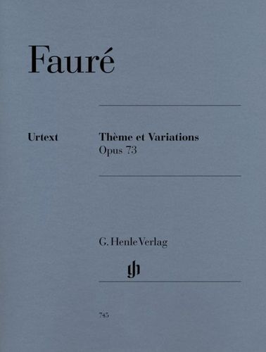 ספר תווים Fauré Thème et Variations op. 73 for Piano