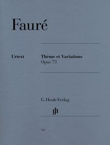 ספר תווים Fauré Thème et Variations op. 73 for Piano