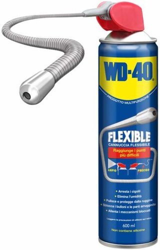תרסיס חומר סיכה 600 מ''ל - WD-40 Flexi-Straw Lubricant