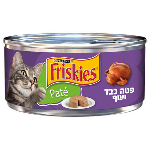 פריסקיז שימור לחתול פטה כבד ועוף 156 גרם