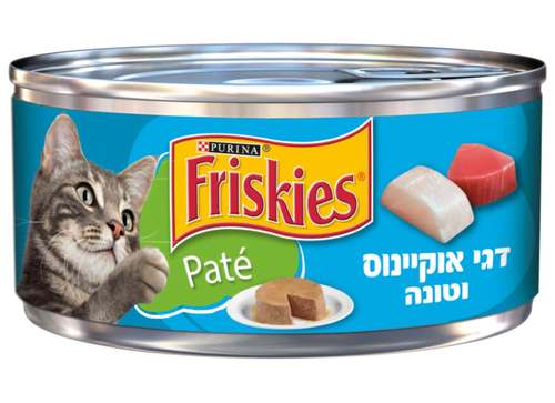 פריסקיז שימור לחתול פטה דגי אוקינוס וטונה 156 גרם