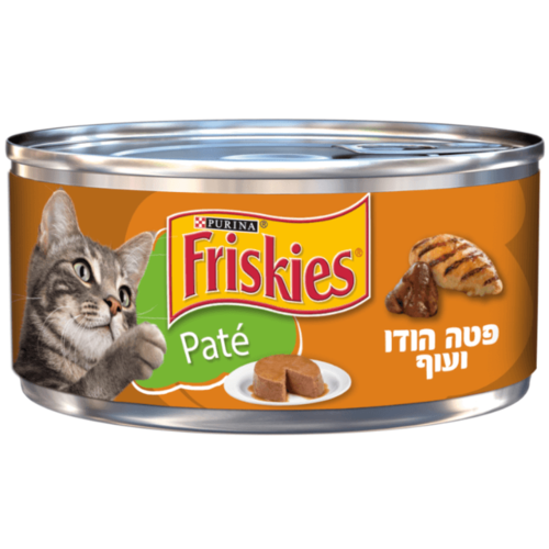 פריסקיז שימור לחתול פטה הודו ועוף 156 גרם