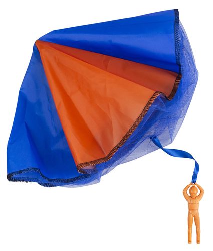 צנחן עם מצנח (עשוי חומרים ממוחזרים)