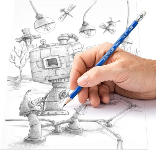 מארז 12 עפרונות נוריקה 2HB עם מחק