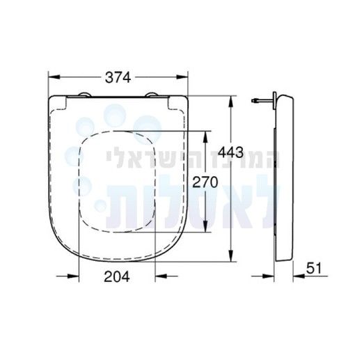 מושב אסלה GROHE 39330001 | מושב אסלה הידראולי (סגירה/טריקה שקטה) | לבן | EURO אירו גרואה.