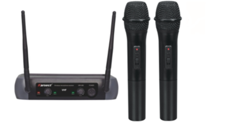זוג מיקרופנים ידניים אלחוטיים PRO AUDIO JRU-001D פרואדיו