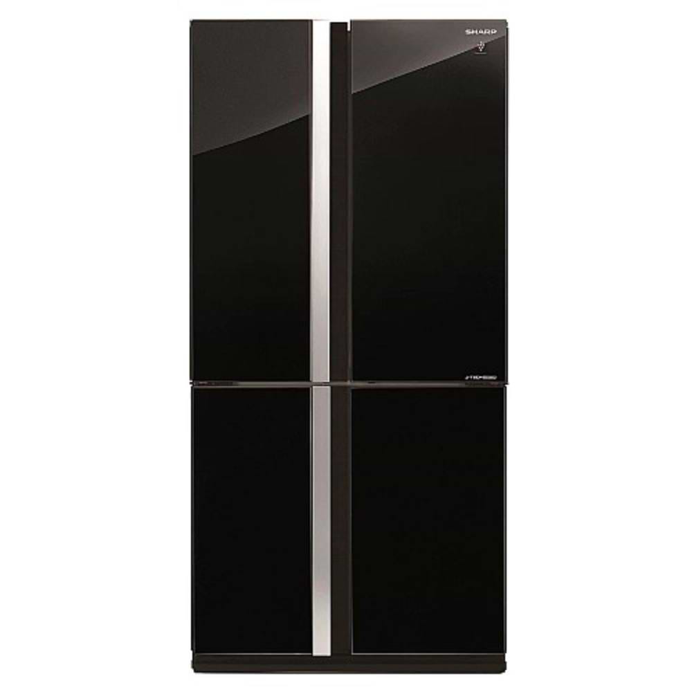 מקרר 4 דלתות מקפיא תחתון 611 ליטר דגם SHARP SJ-8942 שארפ בצבע שחור
