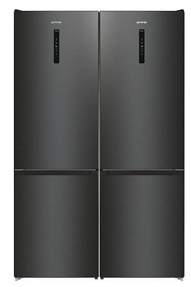 זוג מקררים מקפיא תחתון מושחר Gorenje NRK6202 