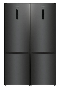 זוג מקררים מקפיא תחתון מושחר Gorenje NRK6202  גורניה