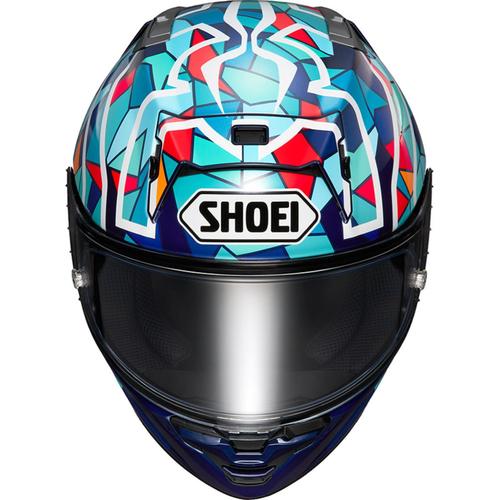 קסדת שואי מלאה כחול / תכלת / אדום -  SHOEI X-SPR PRO MARQUEZ BARCELONA  TC-10