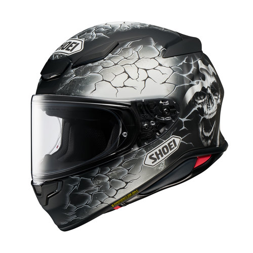 קסדת שואי מלאה שחור / לבן - SHOEI NXR2 GLEM TC-5