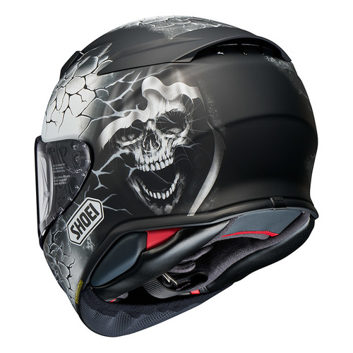קסדת שואי מלאה שחור / לבן - SHOEI NXR2 GLEM TC-5
