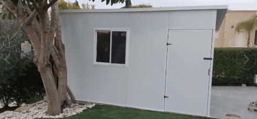 מחסן גינה פאנל מבודד 3x4 מטר
