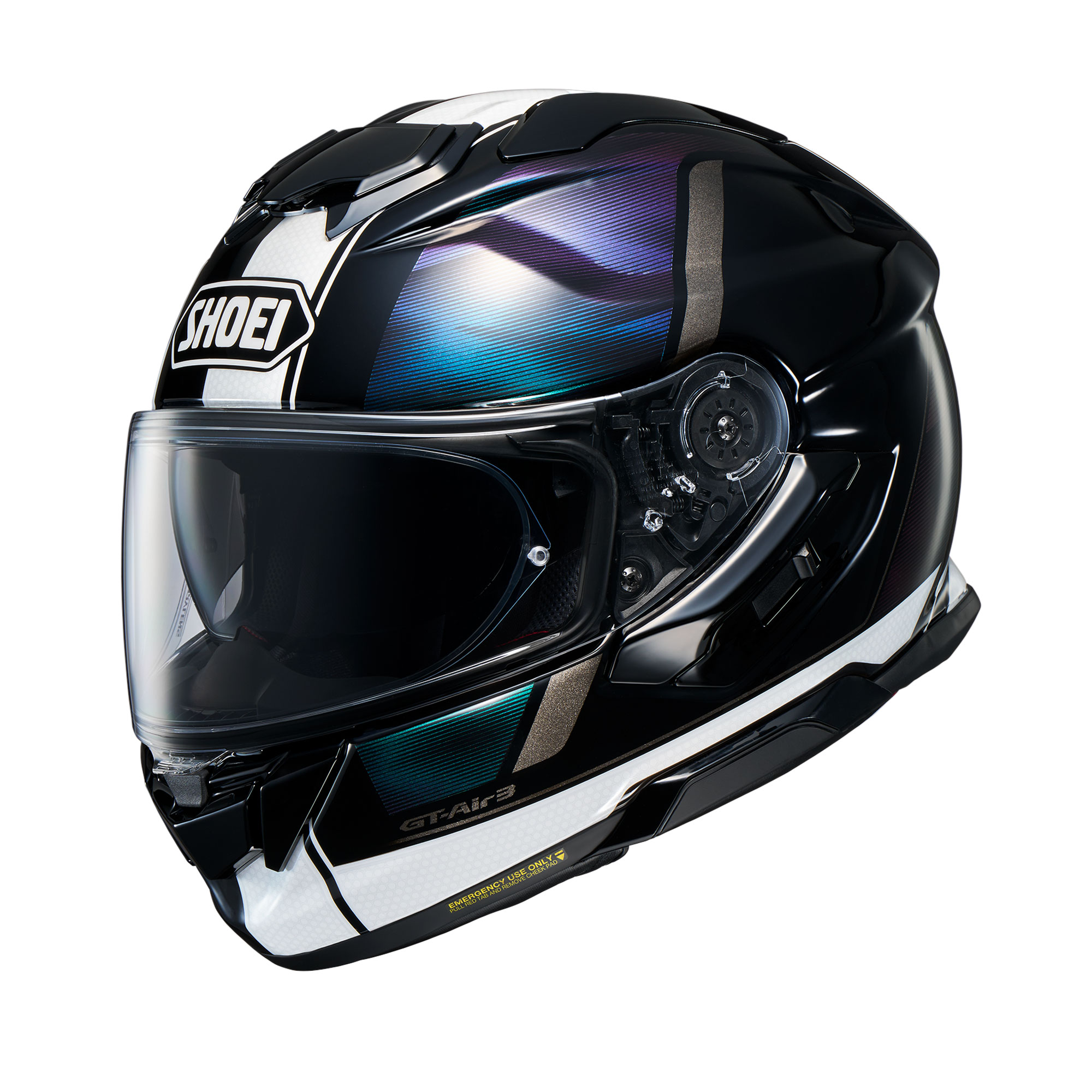 קסדת שואי מלאה שחור / לבן - SHOEI GT-AIR 3 SCENARIO TC-5
