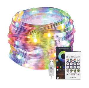 פס לד FIESTA באורך 10 מטר, IP68 RGB חיבור USB ושלט SEMICOM