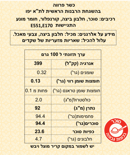 תערובת מהירה להכנת מרנג 250 גרם 