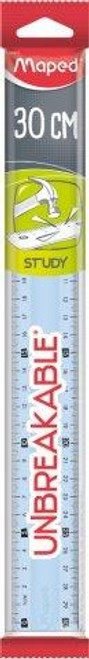 סרגל בלתי שביר , 30 ס"מ MAPED UNBREAKABLE RULER (תכלת)