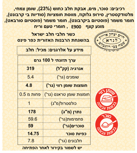ריבת חלב 10 קג קומידה