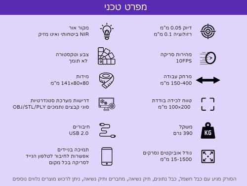 סורק תלת מימד 3DMakerpro Mole