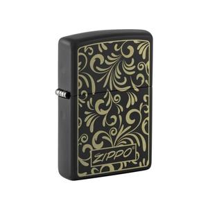 מצית זיפו Zippo 348152 שחור עם עיטורי זהב