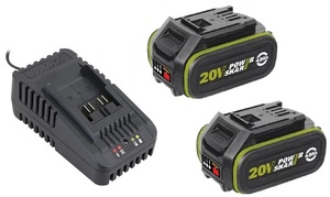 ערכת מטען + 2 סוללות 20V 4AH מבית WORX