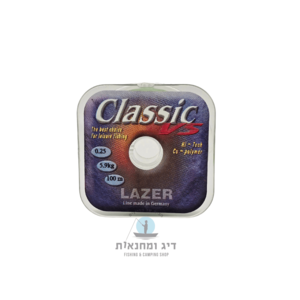 חוט ניילון 0.25 מ"מ באורך 100 מטר Lazer Classic