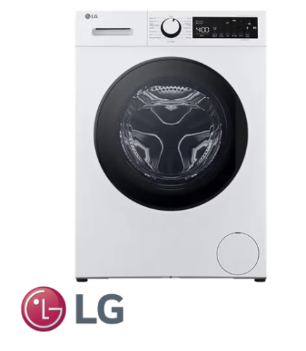 מכונת כביסה פתח קדמי 9 ק''ג LG F94D15WHS - דגם 2024