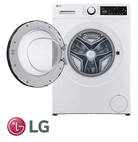 מכונת כביסה פתח קדמי 9 ק''ג LG F94D15WHS - דגם 2024