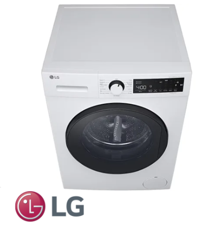מכונת כביסה פתח קדמי 9 ק''ג LG F94D15WHS - דגם 2024