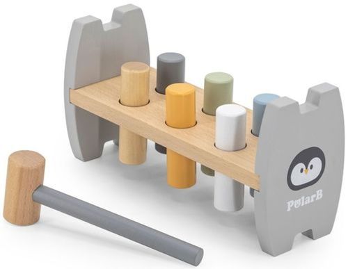 סט הך פטיש ומגדל טבעות פינגווין POLARB By Viga