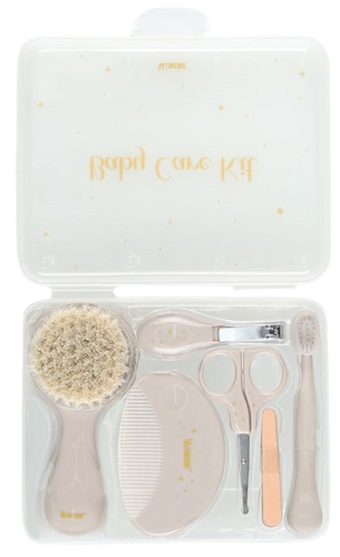 ערכת טיפול וטיפוח לתינוק 6 אביזרים - חום