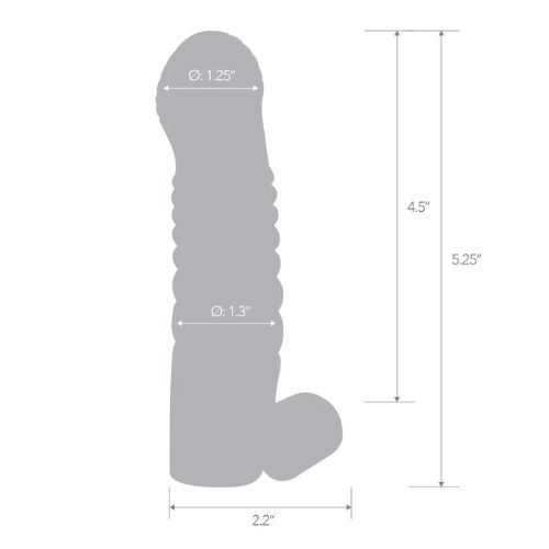 שרוול מאריך רוטט - Blue Line Vibrating Penis Enhancing Sleeve Extension