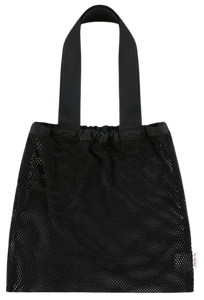 תיק רשת אלסטי לעגלה עם תא לטלפון/בקבוק - שחור