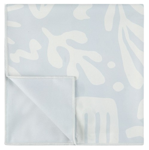 מגבת רחצה מיקרופייבר לבריכה ולים - כחול מודפס