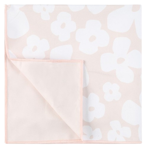 מגבת רחצה מיקרופייבר לבריכה ולים - ורוד פרחוני