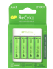רביעיית סוללות ReCyko AA + מטען סוללות USB